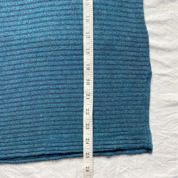 Lucky Brand Blue Ribbed Mockneck Sweater Winter Gorpcore Size Small - Picture 6 of 6